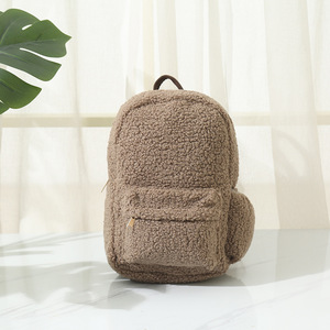2024 adolescent filles en peluche mignon doux école <span class=keywords><strong>sac</strong></span> à <span class=keywords><strong>dos</strong></span> Fanny Pack dames mode <span class=keywords><strong>sac</strong></span> de <span class=keywords><strong>sport</strong></span> femmes Sherpa sacs à <span class=keywords><strong>dos</strong></span> - Product Image 6