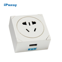 Mini prise de voyage USB avec minuterie et veilleuse