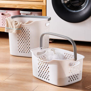 Cesto de Ropa Rectangular de Material PP, Organizador de Ropa Portátil para Baño y Uso Doméstico - Product Image 1