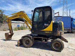Koreaanse Gemaakt 6ton Gebruikt Graafmachine Machine Hyundai Gebruikt Graafmachine Met Wielen 60 80 130 140 - Product Image 4