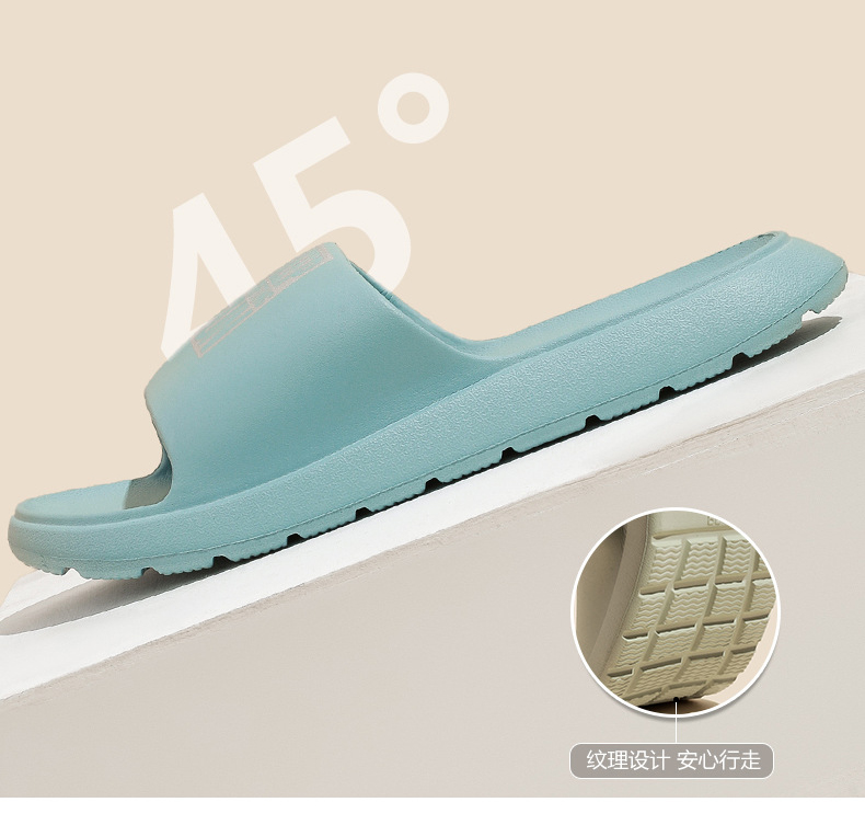Custom Logo EVA Slides Non-slip Men Slippers Indoor Women Bathroom Slippers
