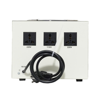 Stabilizer Tegangan Otomatis AC SVC AVR 220V, Motor Servo Portabel Berkualitas Pabrik 3kVA Fase Tunggal