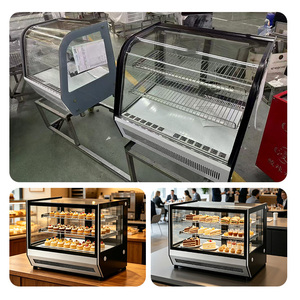 Vitrina Refrigerada Comercial <span class=keywords><strong>de</strong></span> Sobremesa para Pasteles, Mini Refrigerador <span class=keywords><strong>de</strong></span> Mostrador para Panadería y Pastelería - Product Image 4