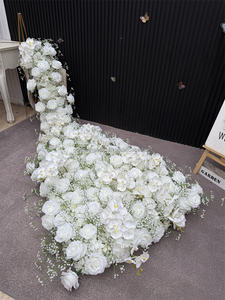 Fiori a cascata a coda oscillante personalizzati 8ft divano ghirlanda di fiori per la decorazione di nozze - Product Image 3