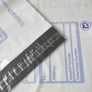 Bolsa de Correo Ecológica Personalizada con Logotipo, Negra Pastel, Plana, Autoadhesiva, de Poliéster, Envío Exprés, Diseño Gris, para Ropa - Product Image 5