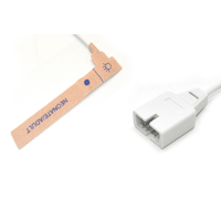NELLCO Sensor SpO2 sekali pakai DS100A non-oksifi untuk Dewasa/Neonate 7pin Spo2 Probe