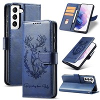 Étui à rabat en cuir PU pour Samsung Galaxy S26 Ultra S25 S23 S24 Ultra S22 S21 Plus S20 FE, portefeuille pour cartes, gaufrage, sacoche de téléphone