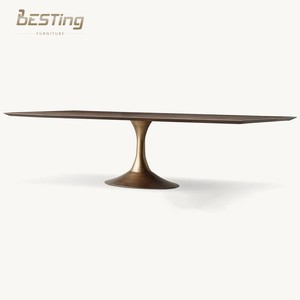 Modern Furniture Recycled Pine Mirrored <strong>Extendable</strong> Rectangular and Round <strong>Dining</strong> <strong>Table</strong> 8 People - Product Image 1