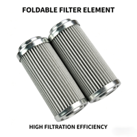 Élément filtrant de remplacement PI 1008 MIC 5 microns en acier inoxydable 316/304, filtre à huile hydraulique, cartouche filtrante plissée, ISO9001