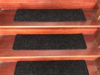 Marches d'escalier en latex côtelé imperméables, tapis d'escalier antidérapants robustes, marches antidérapantes pour extérieur, pour usage commercial