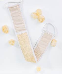 Natural Loofah Long Simple Back Brushing Strap <b>Exfoliating</b> Bath Belt for Daily Body Cleansing - Product Image 6