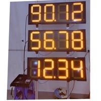 Bluewin-LED Arabie Saoudite 12 Pouces Ambre 4 Chiffres Haute Luminosité Télécommande 8.888 LED Gaz Essence Carburant Prix Affichage