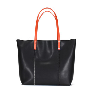 Sac fourre-tout en cuir véritable pour femme de haute qualité, personnalisable avec logo, design élégant et fermeture ouverte - Product Image 6