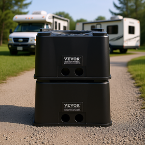 Heavy Duty 6 "High RV Nivellement Blocs 5000 Lbs Capacité Jack Stand Tabouret Remorques 5th Wheels Class A/C Motorhomes Rampes - Product Image 2