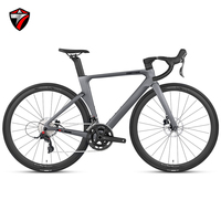 Großhandel R12pro Carbon-Rennrad 24-Gang Vollhydraulische Scheibenbremse Alufelgen Aero-Rennfahrrad