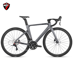 Vélo de route en fibre de carbone R12pro en gros, 24 vitesses, freins à disque hydrauliques complets, roues en alliage, vélo de course <span class=keywords><strong>a</strong></span>érodynamique - Product Image 1