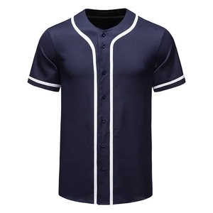 Maillot de Baseball boutonné pour hommes t-shirt Streetwear décontracté T-shirt Homme à manches courtes uniforme d'équipe T-shirt de Baseball - Product Image 4