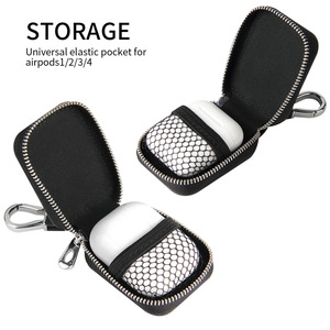 Nouveau Premium étui de haute qualité pour Airpod 1 2 3 4 couverture en cuir concepteur sac de luxe personnalisé pour <span class=keywords><strong>Airpods</strong></span> <span class=keywords><strong>PRO</strong></span> 2 étui - Product Image 2