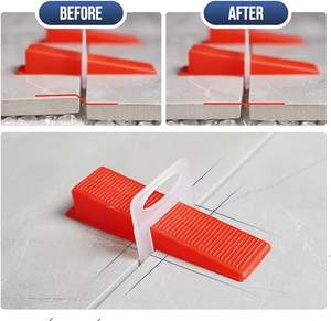 Clips de carreaux réutilisables en PVC de haute qualité cales système de nivellement de carreaux de conception industrielle pour l'ajustement des carreaux de céramique OEM/ODM - Product Image 3