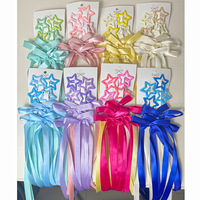 En gros 6 pcs/set Star BB Pinces À Cheveux Accessoires De Cheveux Ruban Coloré Arcs Épingle À Cheveux pour Les Filles