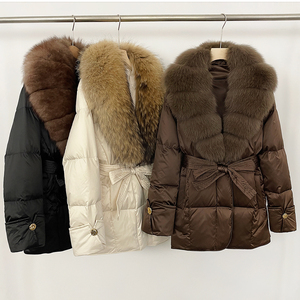 OFTBUY Giacca di Lusso in Piuma d'Oca, Cappotti e Parka 2025 Nuova Giacca Invernale <span class=keywords><strong>da</strong></span> <span class=keywords><strong>Donna</strong></span> con Vera Pelliccia di Volpe, Abbigliamento Esterno Femminile - Product Image 1