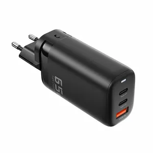 Toocki New design 65W GaN fast charger with PD and QC 3 port for mobile phone with best service and low price