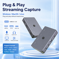 Tarjeta de Captura de Video HDMI DP USB-C 4K*60Hz, Entrada 3 en 1, Salida en Bucle, VRR HDR NV12 YUY2 IT9337 para Transmisión en Vivo y Juegos