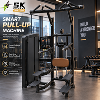 Machine de musculation assistée SK LZN3 pour tractions et dips, idéale pour la musculation du haut du corps en salle de sport commerciale et comme équipement d'entraînement multifonctionnel.