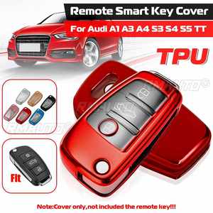 เคสกุญแจรถยนต์แบบ TPU สำหรับ Audi A1 A3 S3 A6 C6 Q3 Q7 TT R8 - Product Image 1