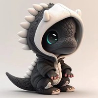 Statue originale de bébé dragon, figurines de dinosaures faites à la main, sculptures décoratives pour Halloween, pour la maison, le bureau, la décoration de bureau, la voiture