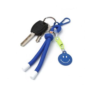 Hot Smiling Face Weaving Mobile Phone Lanyard <b>Backpack</b> <b>Backpack</b> Pendant <b>Simple</b> Color Key Chain Mobile Phone Lanyard Decoration - Product Image 2