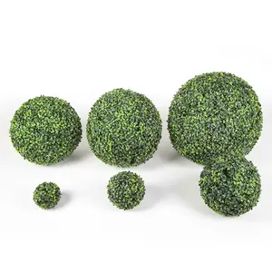 ZC Artificial Plant Topiary Ball Faux Boxwood Decorative Balls For Backyard Balcony Garden Wedding Home Decor