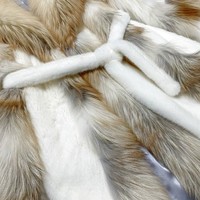 Manteau en fourrure de vison pleine fourrure de luxe, blanc platine et velours Purple Label - Vêtement d'extérieur en fourrure de vison haut de gamme pour femmes