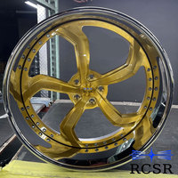 RCSR OEM Sliver 5x114.3 6x139.7 22 24 26 28 pouces Jantes forgées Or Rose pour Ford Mustang Chevrolet Bel Air Jeep Willys MB