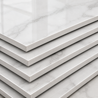 Panneau mural en marbre UV WYRAX 1220x2440mm 2.8mm Onyx blanc aspect onyx imperméable pour appartement, couloir, hall d'hôtel