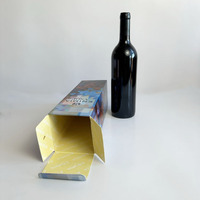 Boîte Cadeau Personnalisée Carton de Luxe Noir Blanc Emballage Plat Boîte à Vin en Papier Rigide Boîte Cadeau Magnétique