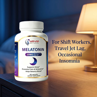 Capsules de mélatonine 20 mg de marque OEM, 60 capsules, compléments alimentaires pour le sommeil, compléments alimentaires