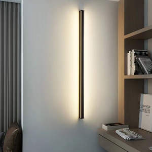 Décoration Offre Spéciale applique murale led intérieur chambre chevet allée noir longue bande appliques murales - Product Image 2