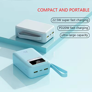 Batería Externa Portátil de Carga Rápida con el Mejor Precio, Batería de Polímero de Litio PD22.5W con Pantalla LED Digital de 20000mAh Tipo-C Universal para Teléfono Inteligente - Product Image 4