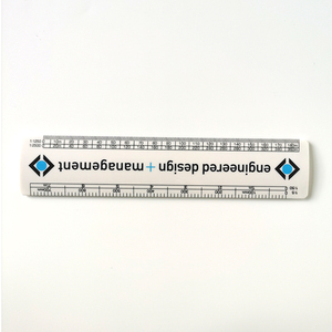 Thước <span class=keywords><strong>15cm</strong></span> 6 inch phẳng hình bầu dục <span class=keywords><strong>Metric</strong></span> quy mô Cai Trị - Product Image 3