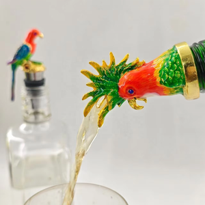 Bouchon de bouteille en émail en forme de <span class=keywords><strong>toucan</strong></span>, décanteur à vin en forme de perroquet, bouchon de vin en forme de mouette, bouchon de fraîcheur en forme de pie et d'hirondelle - Product Image 4