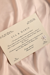 Tarjetas de Invitación de Boda Modernas y Lujosas con Perlas, Forma Rectangular, Papel Ecológico para el Día de la Madre y Bodas - Product Image 4