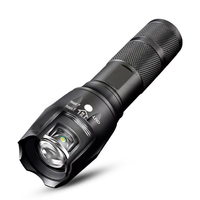 Senter taktis LED Mini baterai AAA kuat Super terang lampu obor Taschenlampe USB ZOOM Super terang linterna Alta potencia EDC senter taktis