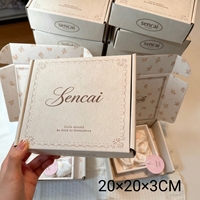 Boîtes cadeaux pliables en carton ondulé personnalisées, écologiques, en matériaux recyclés, avec impression UV pour l'expédition de bijoux