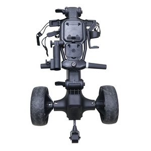 <span class=keywords><strong>Chariot</strong></span> de <span class=keywords><strong>golf</strong></span> pliable à 3 roues avec fonction de poussée et de traction - Product Image 6