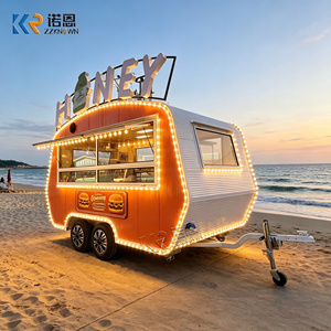 Desain Modern Nautical Mobile Food Van Trailer Katering Lengkap dengan Interior Kustom untuk Usaha Kecil - Product Image 6