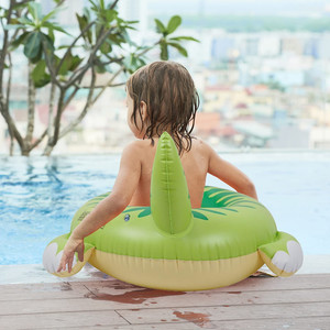 Inflatable Dinosaur Swim Ring 80Cm For Children Outdoor Pool Float PVC Novelty Shape - Product Image 4