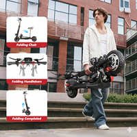 Trottinette Électrique Pliable Tout-Terrain en Alliage d'Aluminium 800W 48V 15Ah 10 Pouces avec Freins à Disque Avant/Arrière pour Trajet Urbain – Entrepôt UE