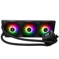 Refroidisseur de processeur AIO Thermalright Frozen Warframe 360 SE ARGB BLACK avec écran LCD de 2,4 pouces, compatible Intel LGA 1851 AM5, refroidissement par eau pour PC