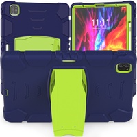 Housse de protection robuste en silicone antichoc pour tablette iPad Pro 12,9 pouces 2018 3e génération/2020 avec béquille